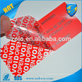 Custom printing evident packing sticker self adhesive warranty void screw label tamper